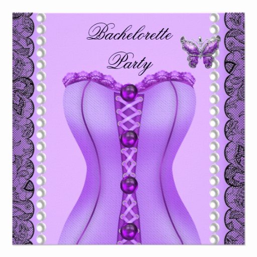 Corset Invitation Template Free Inspirational Bachelorette Party Purple Lilac Corset butterfly 5 25