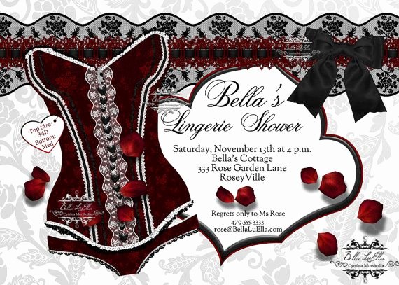 Corset Invitation Template Free Luxury Lingerie Shower Invitation Bachelorette Party Bridal