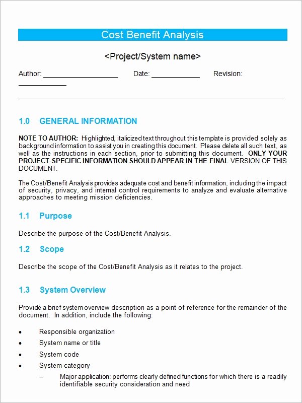 Cost Benefit Analysis Template Excel Microsoft Best Of Cost Benefit Analysis Template 13 Download Free