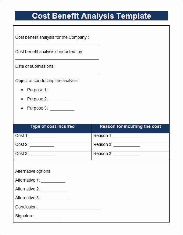 Cost Benefit Analysis Template Excel Microsoft Elegant 18 Cost Benefit Analysis Templates Word Pdf