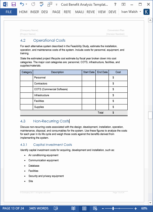 Cost Benefit Analysis Template Excel Microsoft Lovely Cost Benefit Analysis Template