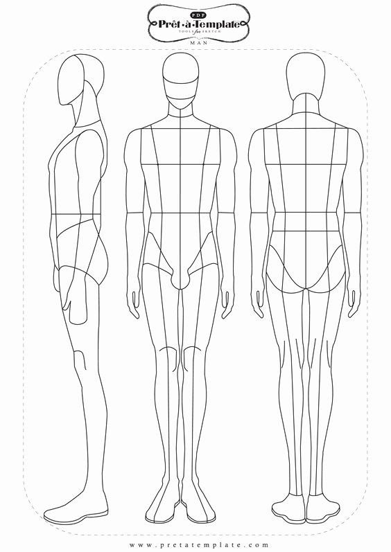 Costume Design Template Male