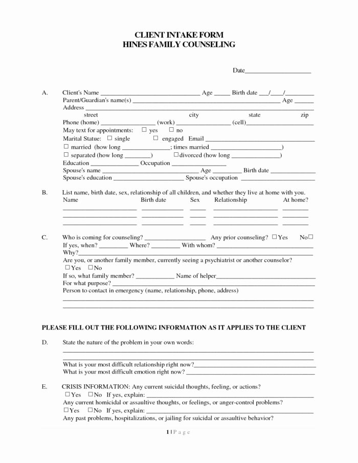 Counseling Intake form Template Best Of Counseling Sheet Template Usmc Templates Resume