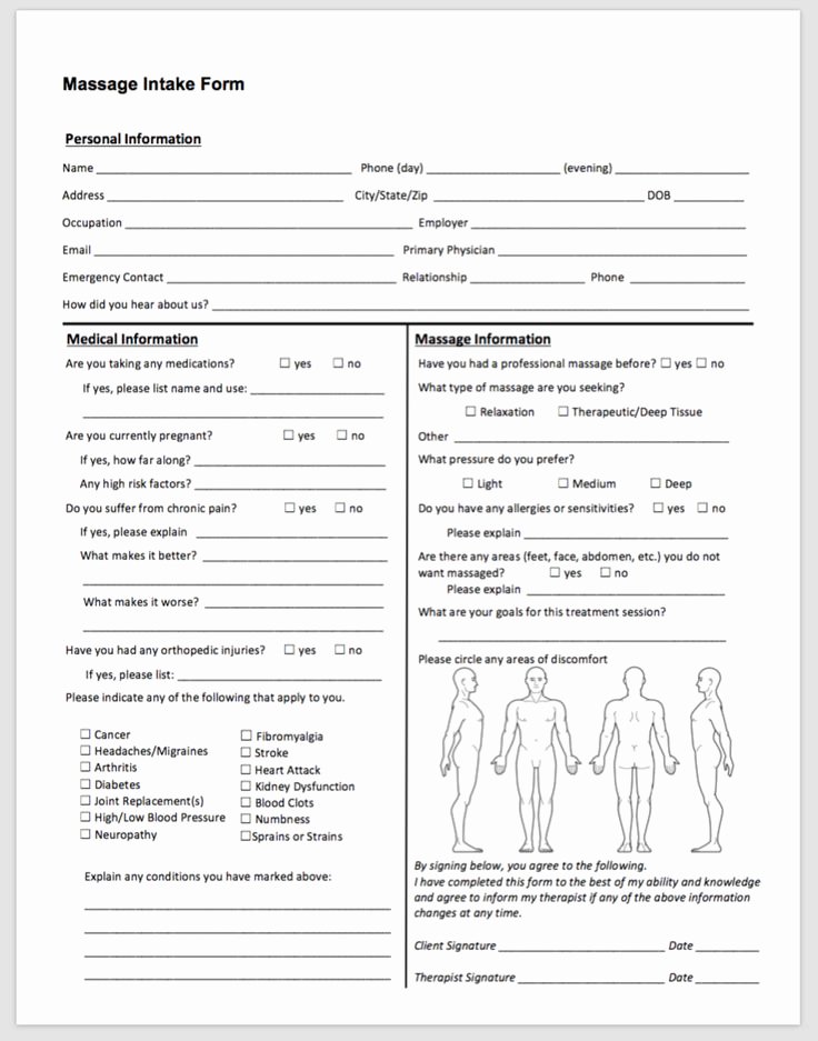 Counseling Intake form Template Luxury the 25 Best Massage Intake forms Ideas On Pinterest