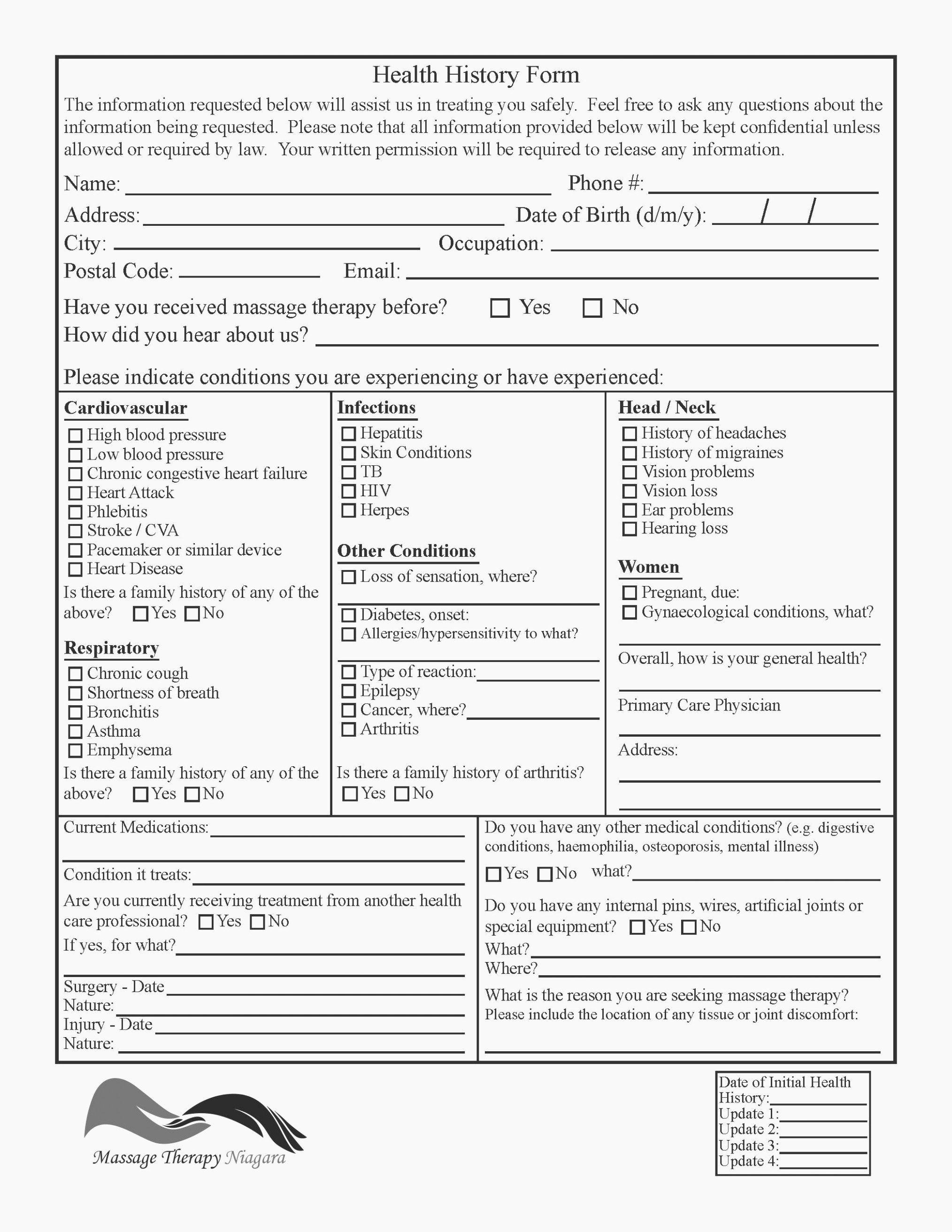 Counseling Intake form Template New Five top Risks