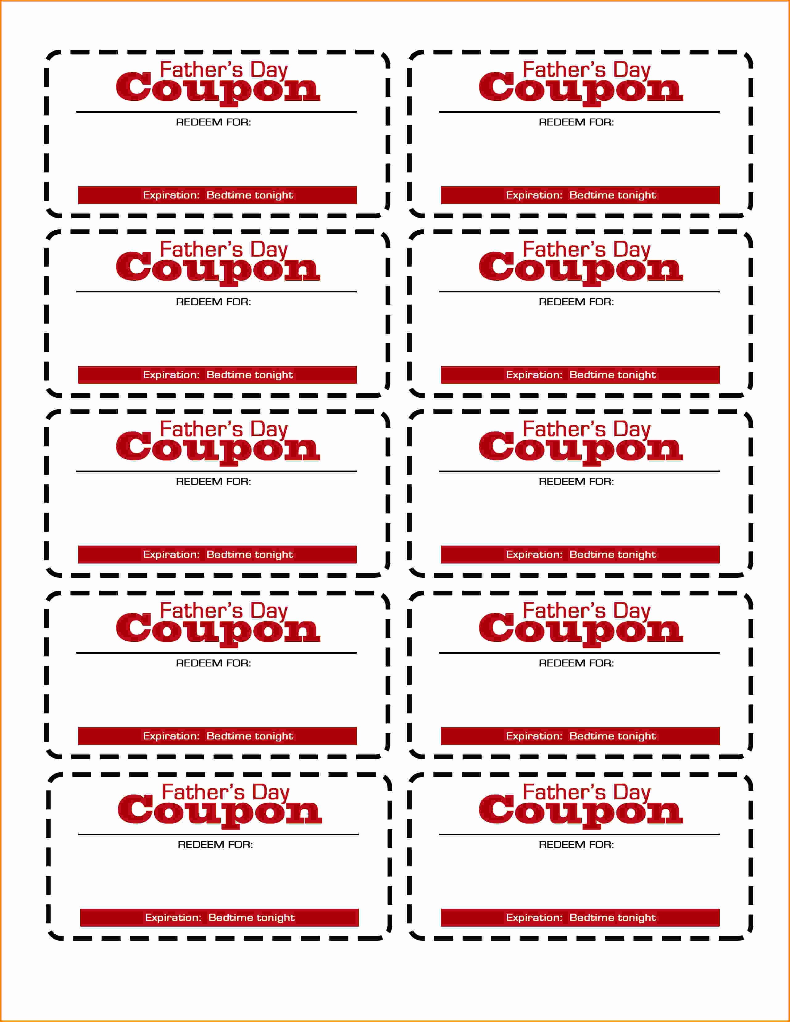 Coupon Template Word Fresh Coupon Template Printable Free