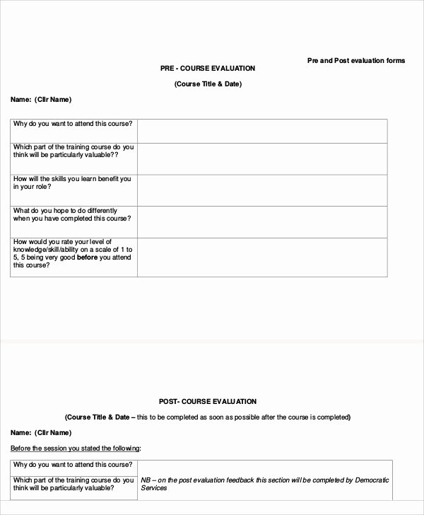 Course Evaluation Template Word Awesome Sample Course Evaluation form 9 Examples In Word Pdf