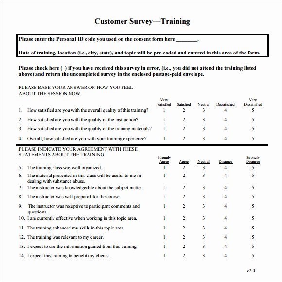 Course Evaluation Template Word Inspirational Training Survey 15 Download Free Documents In Pdf Word