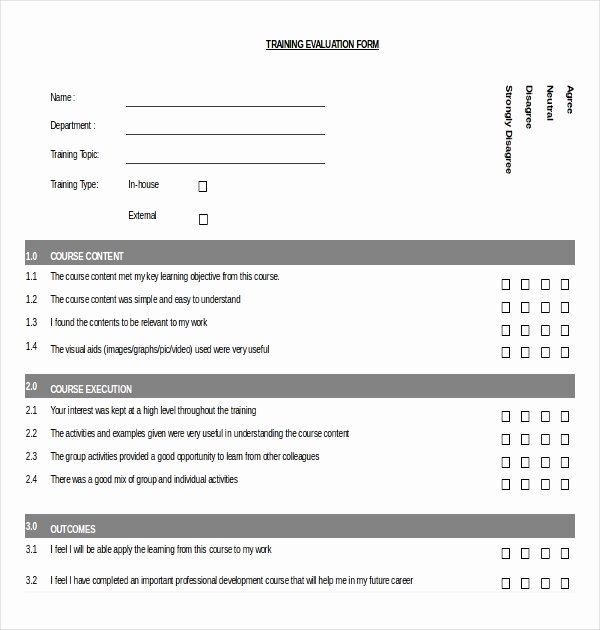 Course Evaluation Template Word Lovely Training Survey Template – 8 Free Word Excel Pdf