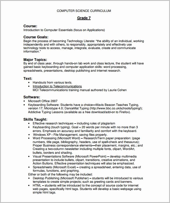 Course Outline Template Word Beautiful Training Course Outline Template 11 Free Sample