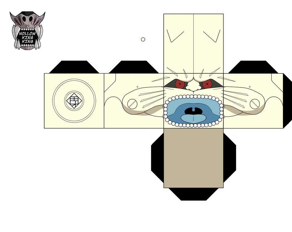 Crab Rave Template Awesome Lion Headed Kannon Paper toy