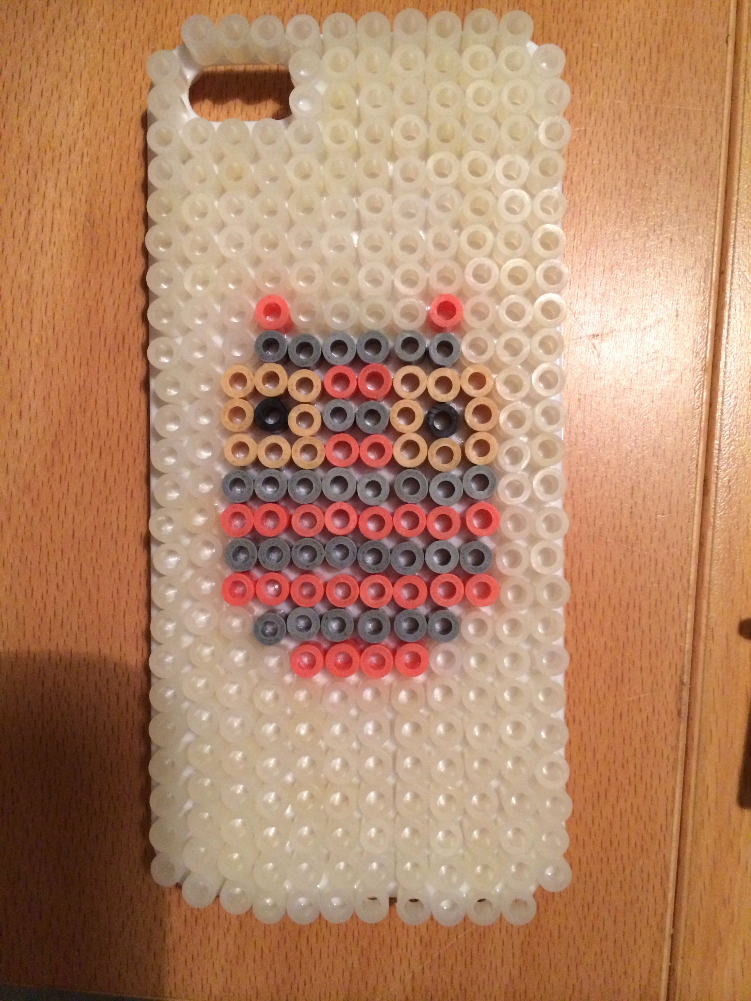 Crab Rave Template Elegant Hama Beads Perler iPhone 5 5s Case Cover