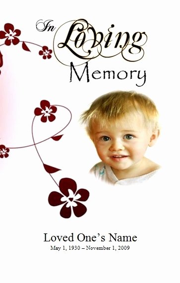 Create A Fake Obituary Awesome Program Template Funeral order Of Service and Infants On