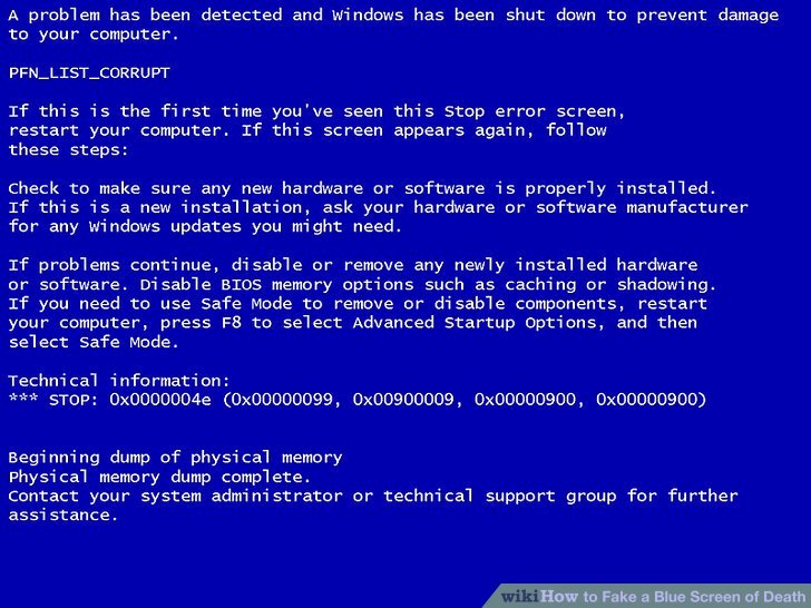 Create A Fake Obituary Elegant How to Fake A Blue Screen Of Death 12 Steps with