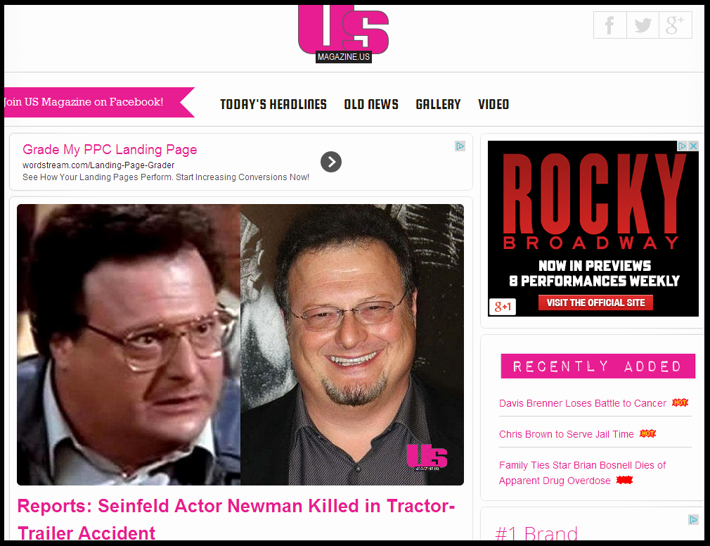 Create A Fake Obituary Unique Wayne Knight Death Hoax Pranksters Create Fake Tmz