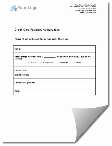 Credit Card Authorization form Word Inspirational the forms Wp Freelancer forms
