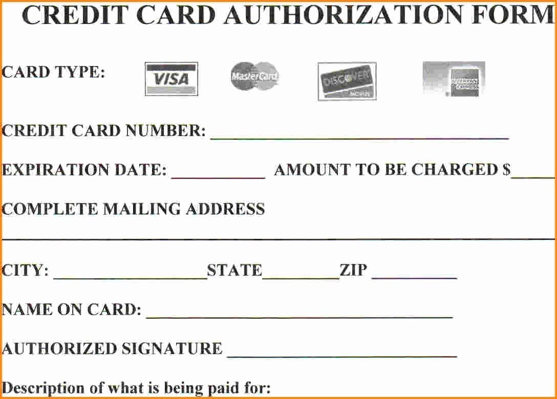 Credit Card Authorization form Word Luxury 25 Credit Card Authorization form Template Free Download