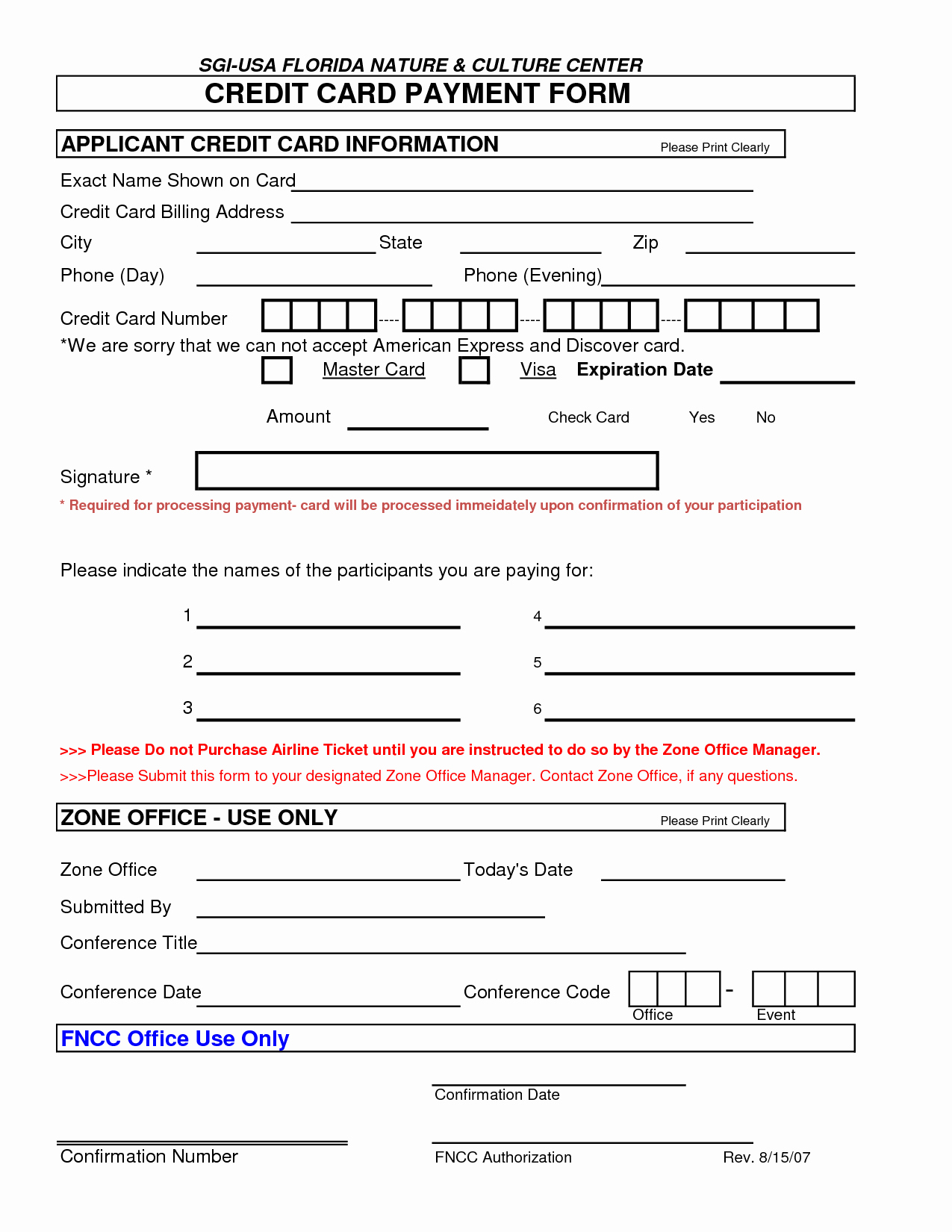 Credit Card Authorization form Word Unique 5 Credit Card Authorization form Templates formats