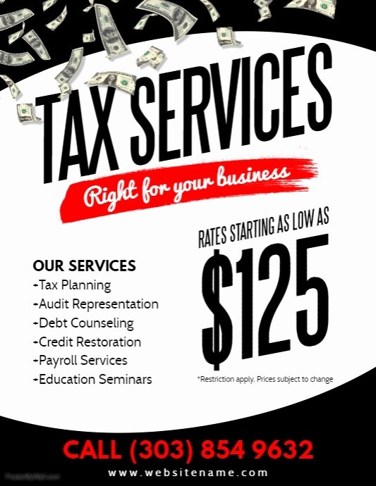 Credit Repair Flyer Template Awesome Tax Services Flyer Template