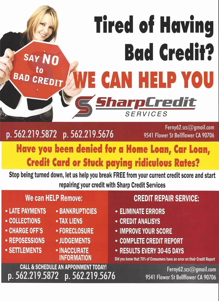 Credit Repair Flyer Template New Sharp Credit Services 15 S Debt Relief Services