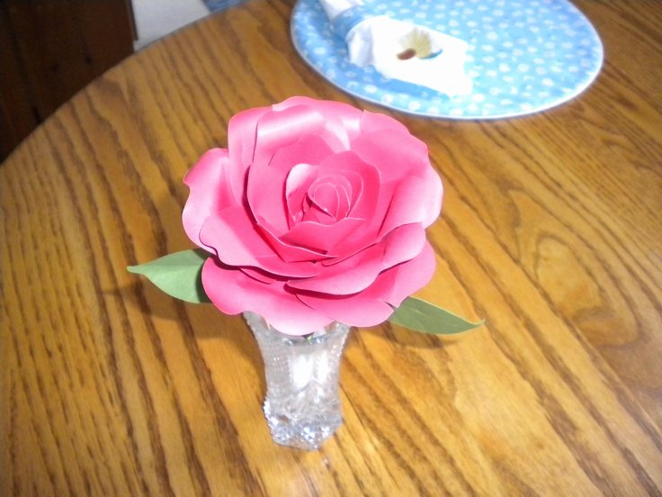 Cricut Paper Roses Best Of My First Paper Flower Made with Cricut Giant Flower