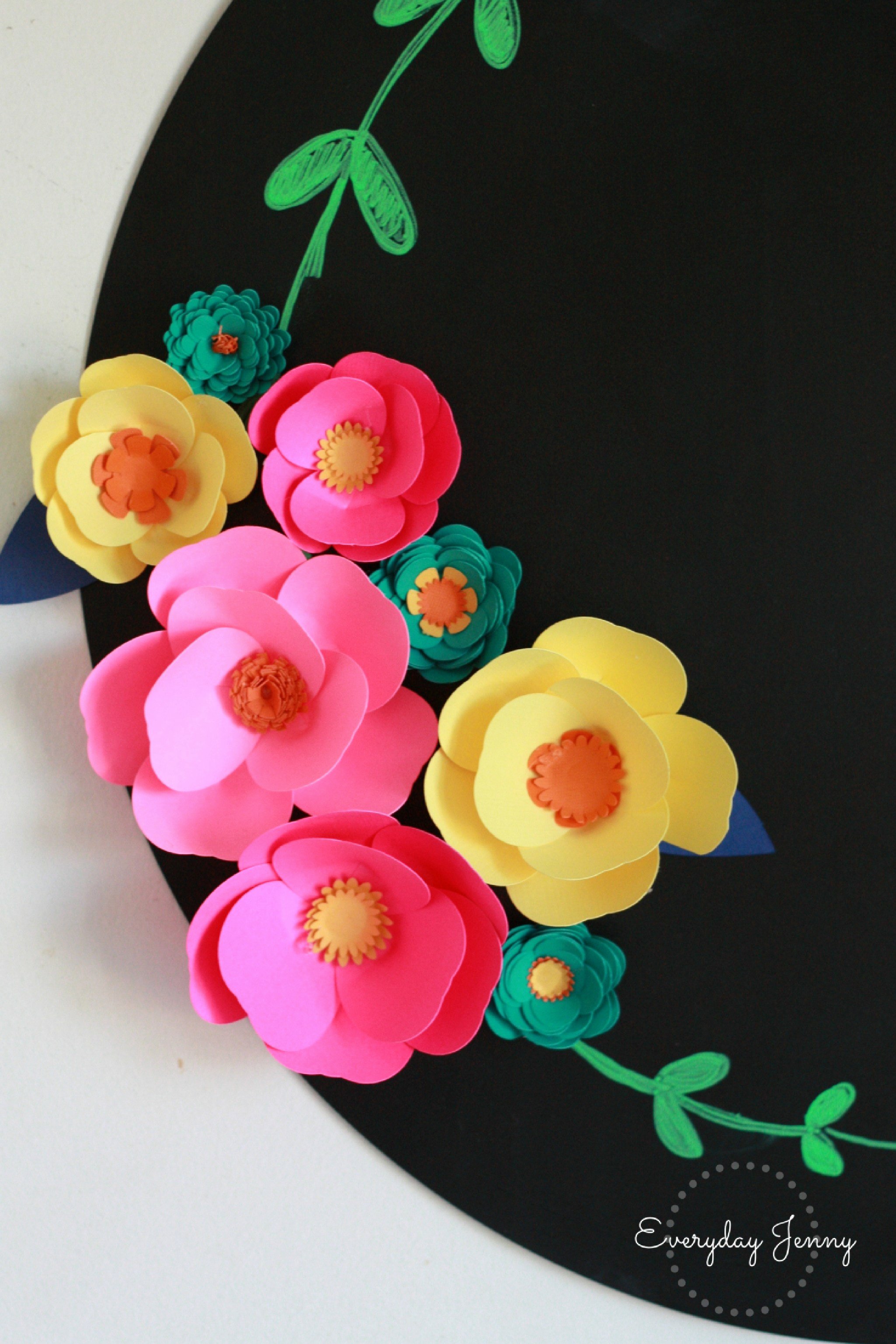 Cricut Paper Roses Elegant 3d Paper Flower Magnets with Cricut