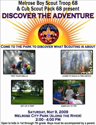 Cub Scout Flyer Template Awesome A Scoutmaster S Blog 2009 April