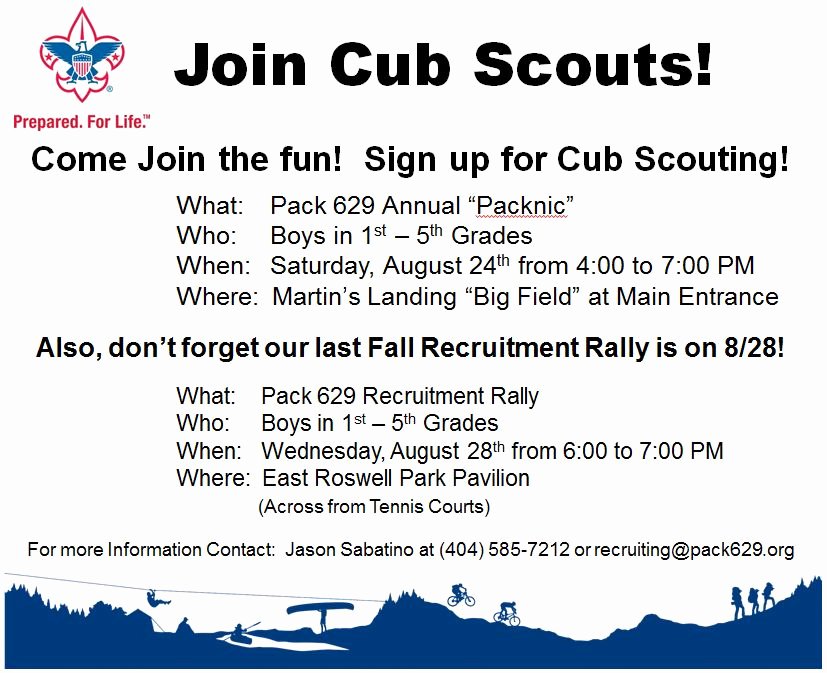 Cub Scout Flyer Template Beautiful Esther Jackson Elementary Pta It S Not too Late to Join