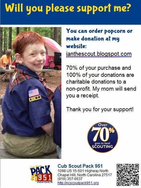 Cub Scout Flyer Template Fresh Cub Scout Popcorn Sale 1 4 Flyer Made with Libraryaware