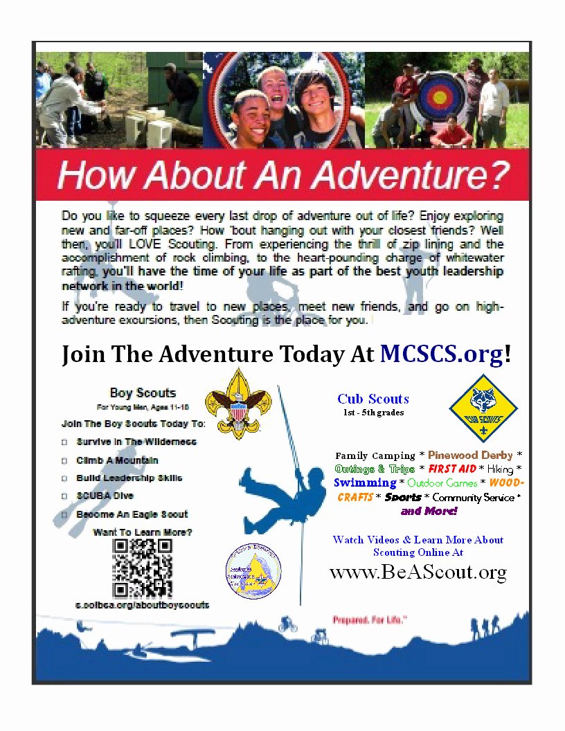 Cub Scout Flyer Template Luxury Cub Scout &amp; Boy Scout Parent orienation Thursday Sept