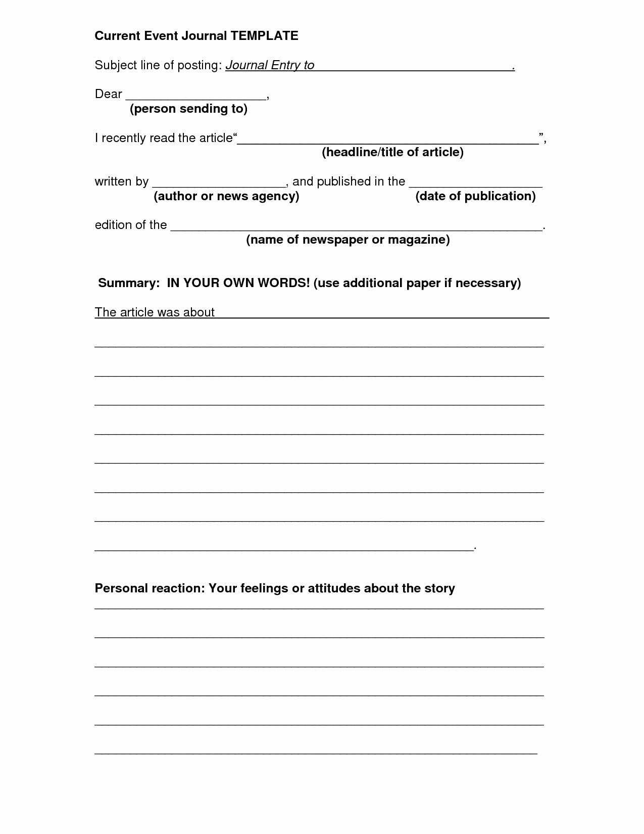Current event Paper Outline Beautiful 27 Of Current event Template
