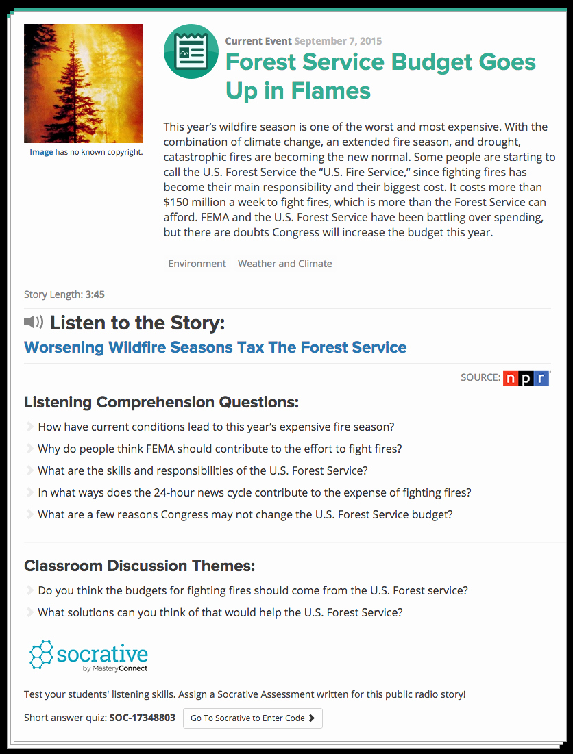 Current event Paper Sample Elegant Listen Current Teach Your Students to Listen with the