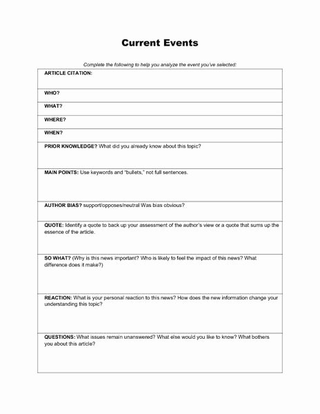 Current events Paper Outline Inspirational the 25 Best Current events Worksheet Ideas On Pinterest