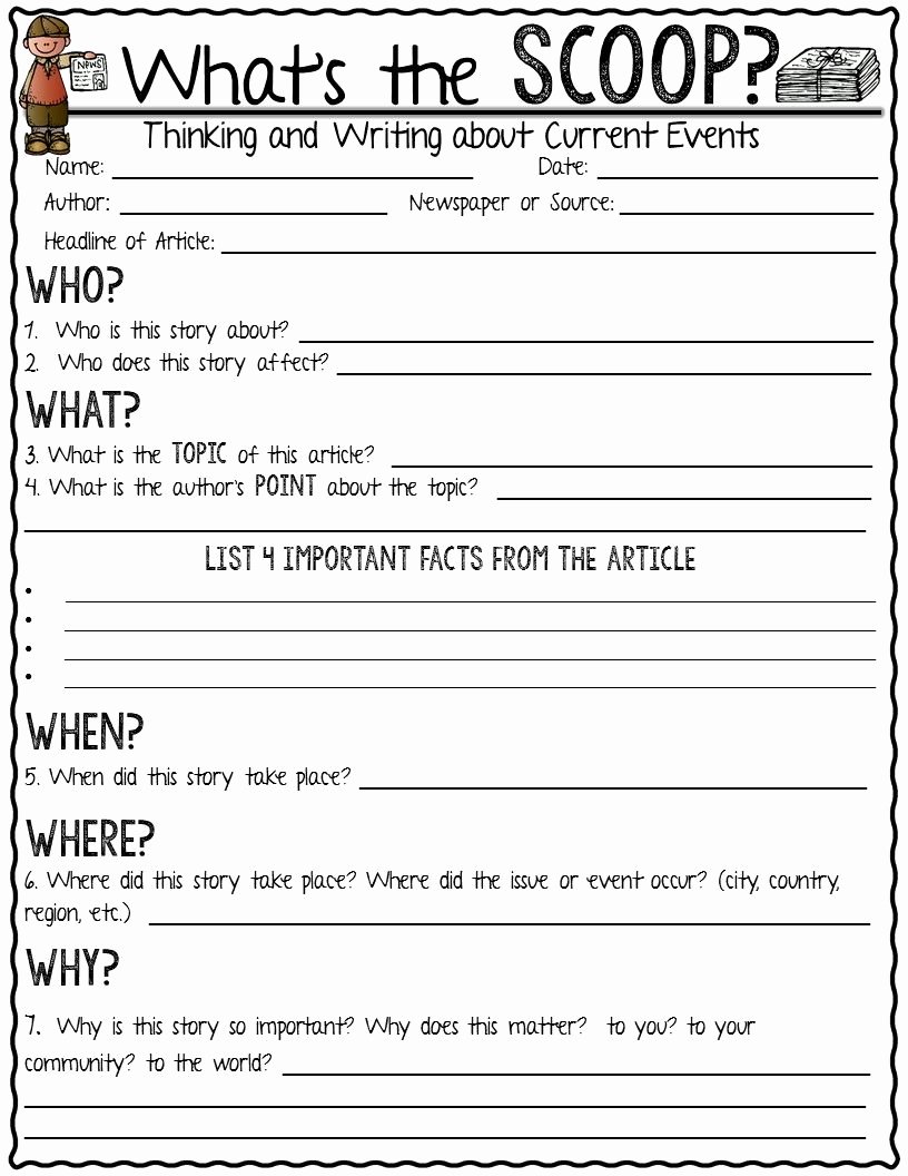 Current events Paper Outline New Current event Newspaper assignment What S the Scoop