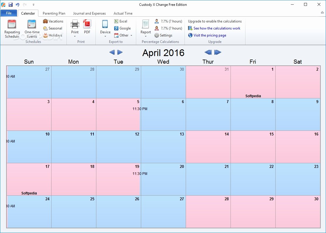 Custody Calendar Template Beautiful Child Calendar Template Hospinoiseworksco