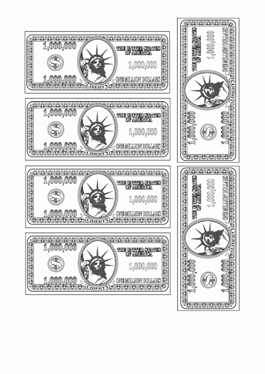 Custom Dollar Bill Template Best Of Fillable E Million Dollar Bill Template Printable Pdf