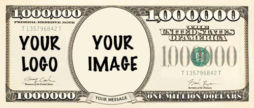 Custom Dollar Bill Template Fresh Custom Printed Promotional Million Dollar Bill Trade Show