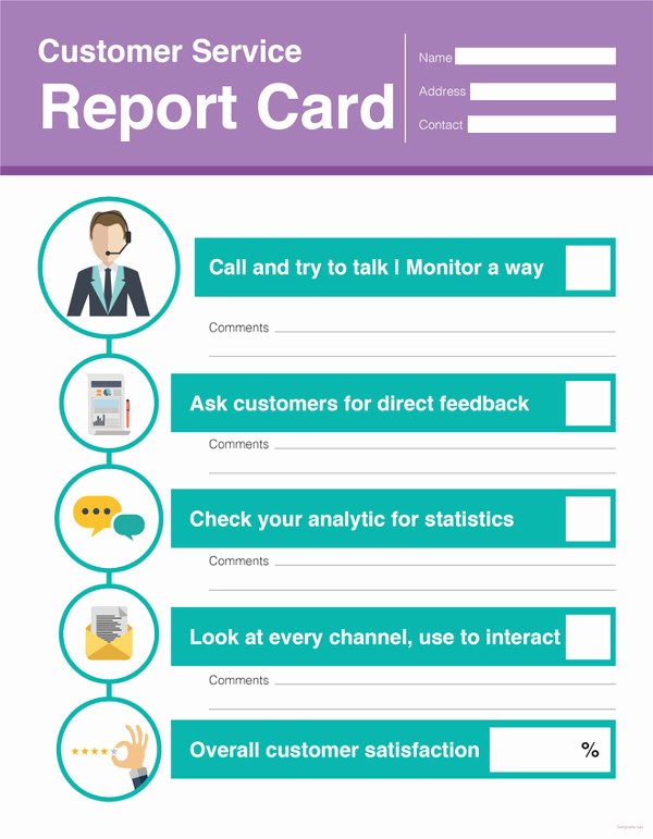 Customer Info Card Template Luxury Sample Service Report Template 25 Free Word Pdf