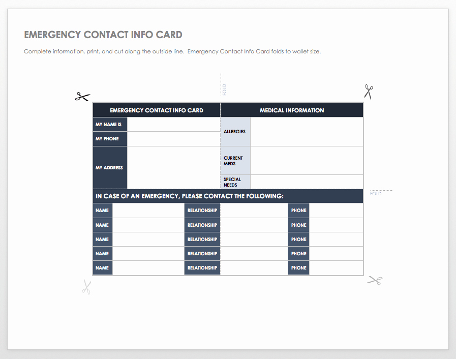 Customer Information Card Template Lovely Free Contact List Templates