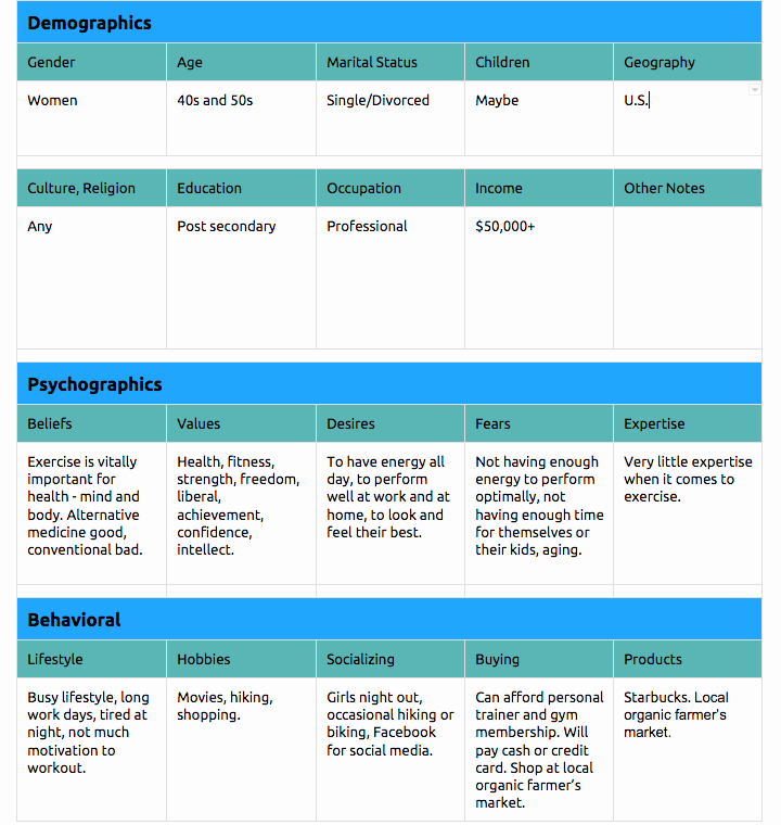 Customer Profile form Awesome A Customer Profile Template for Small Business