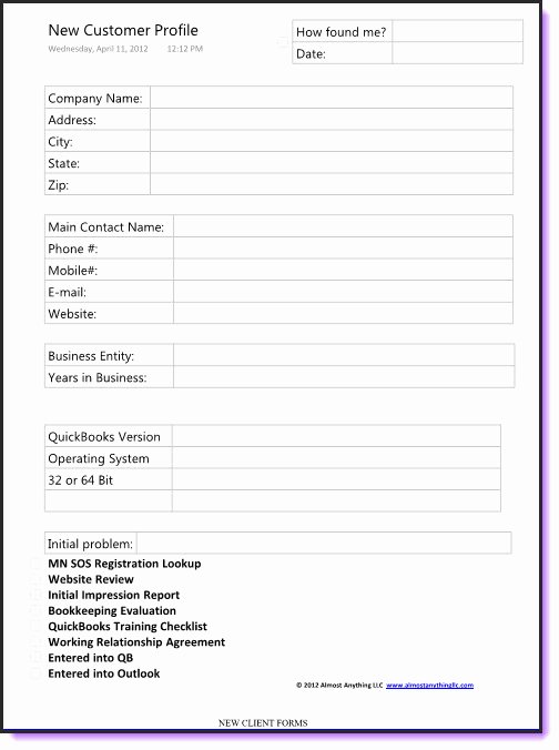 Customer Profile form New Best S Of Customer order form Template Excel Excel