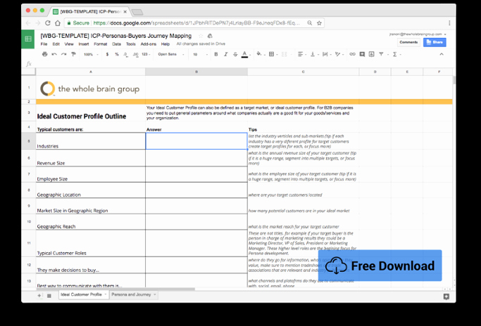 Customer Profile Template Excel Awesome Three Simple Steps to Creating An Ideal Customer Profile