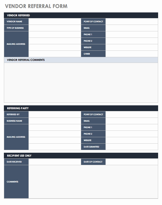 Customer Referral form Best Of 10 Free Referral Templates