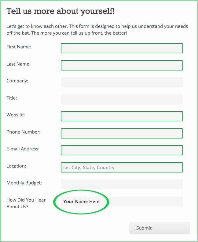 Customer Referral form Lovely Be E An Internet Marketing Affiliate