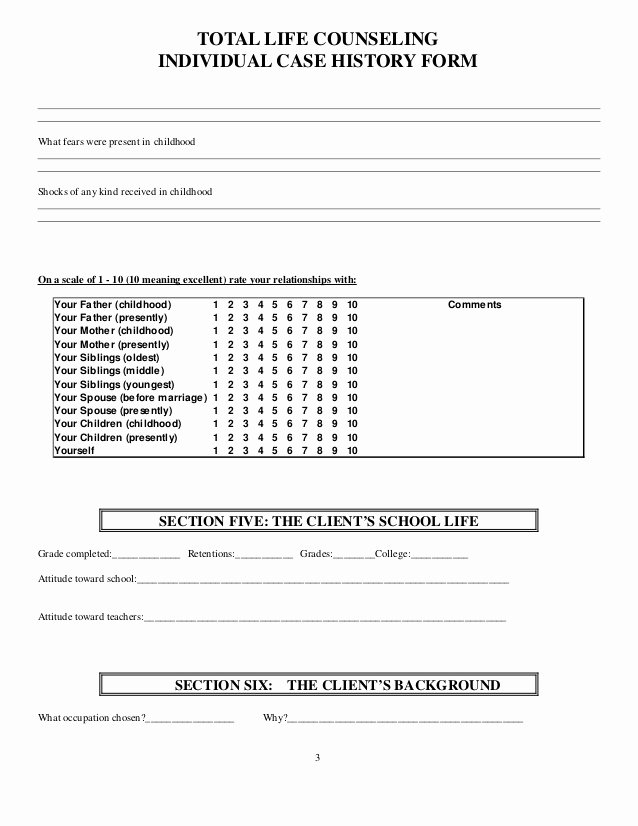 Customer Referral form New Case History form