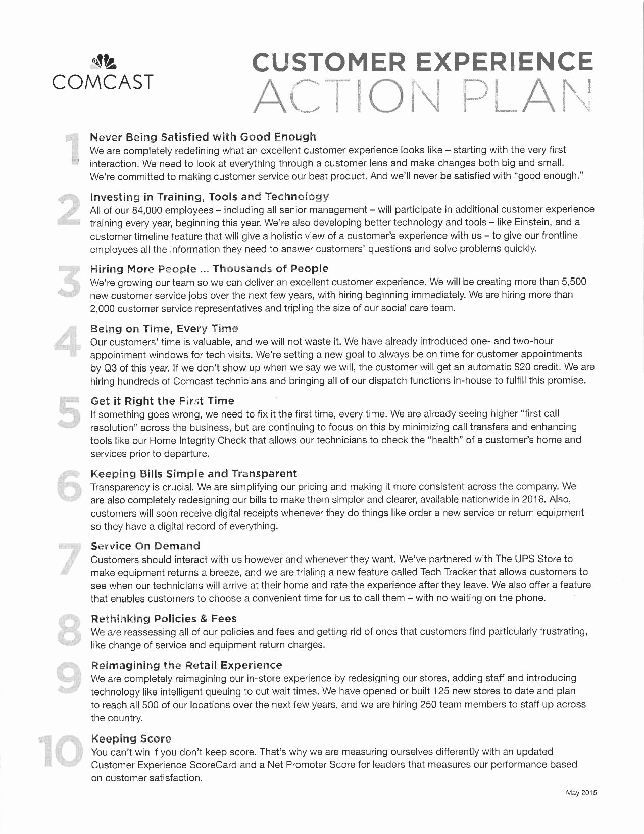 Customer Service Action Plan Examples Inspirational Retail Customer Service Action Plan Examples