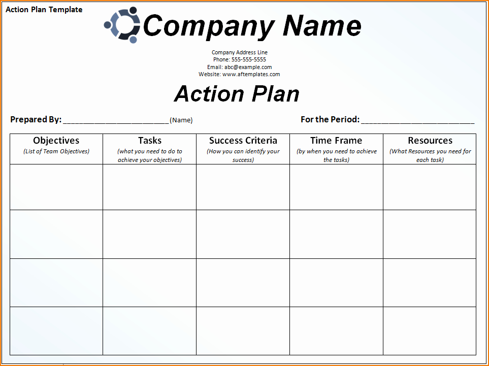 Customer Service Action Plan Examples Lovely 6 Sample Action Plan Template