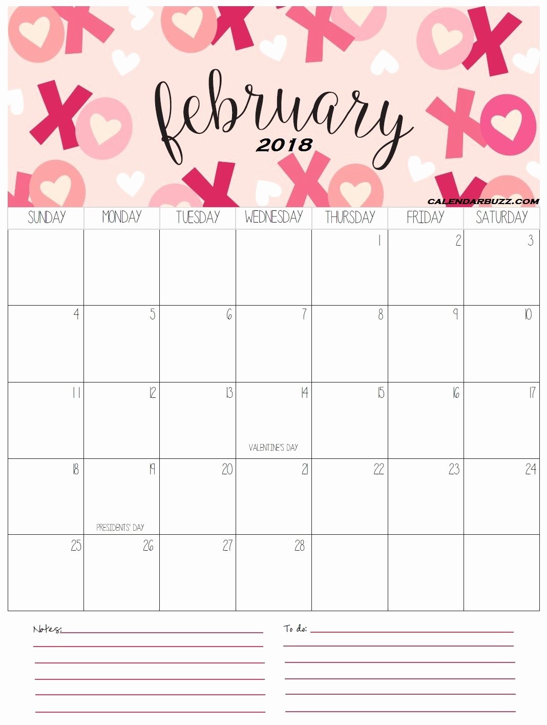 Cute Calendar Template 2019 Beautiful February 2018 Calendar Calendar Pinterest