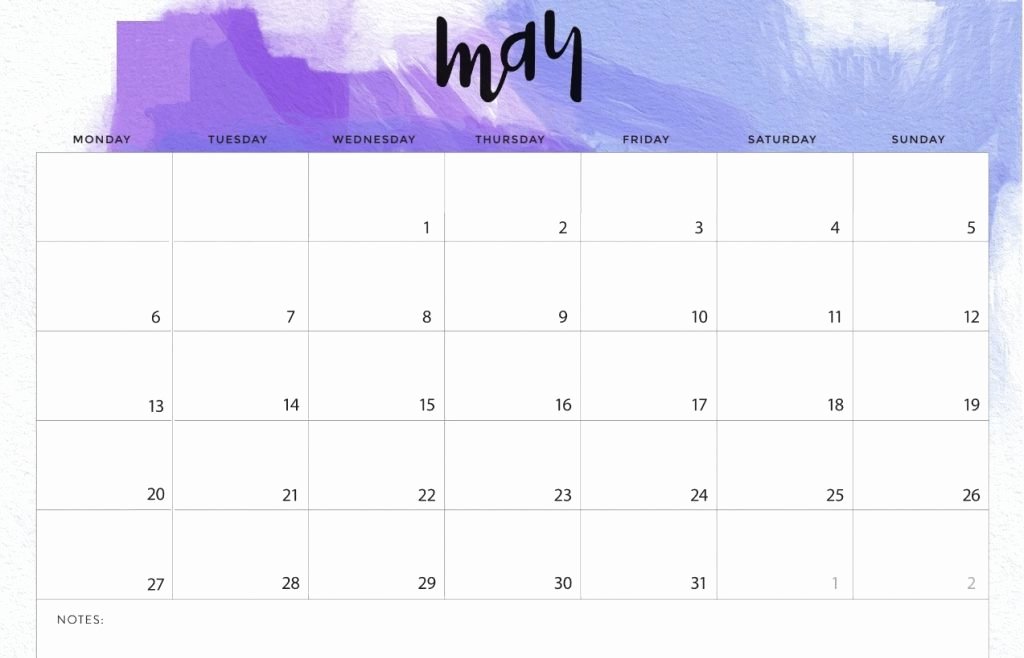 Cute Calendar Template 2019 New May 2019 Calendar Cute Printable Editable Template with