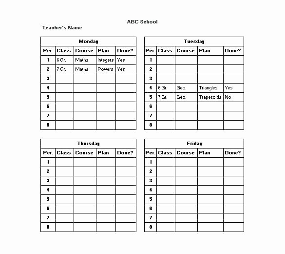 Cute Class Schedule Maker Awesome College Timetable Maker